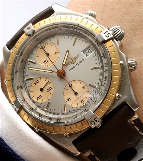 breitling chronomat gold bezel.